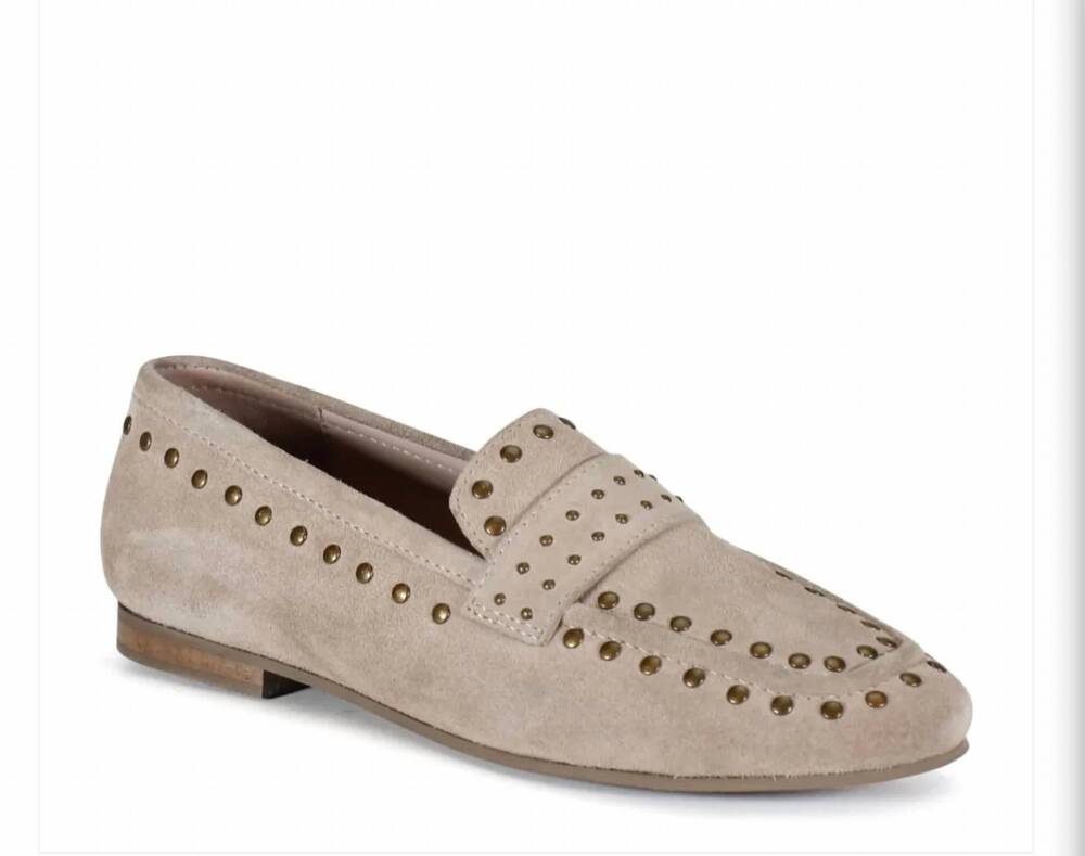 NEW DIBA TRUE women's canyon suede flat loafer in taupe